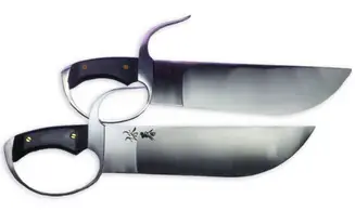Sabres Papillons manche en Bois noir