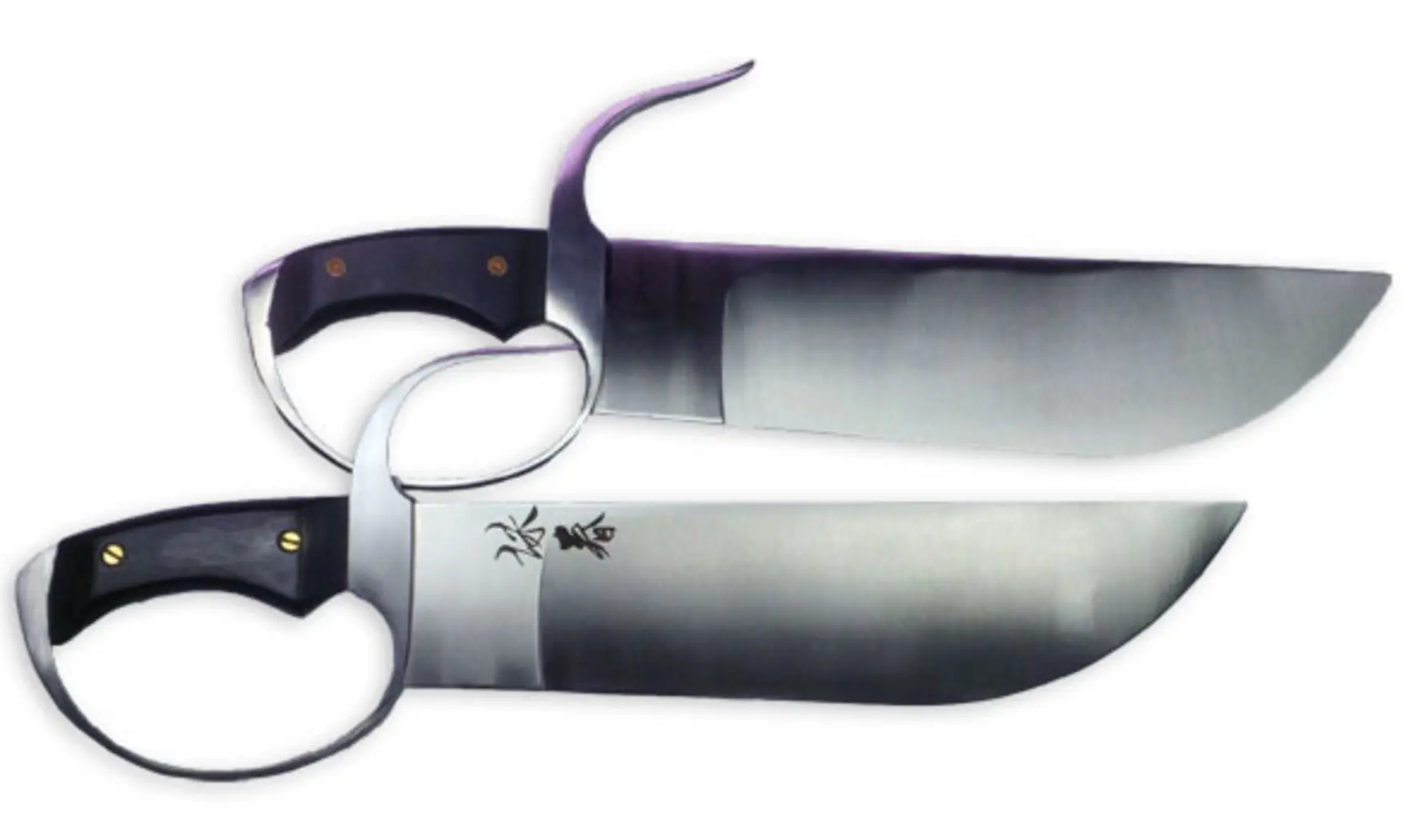 Sabres Papillons manche en Bois noir