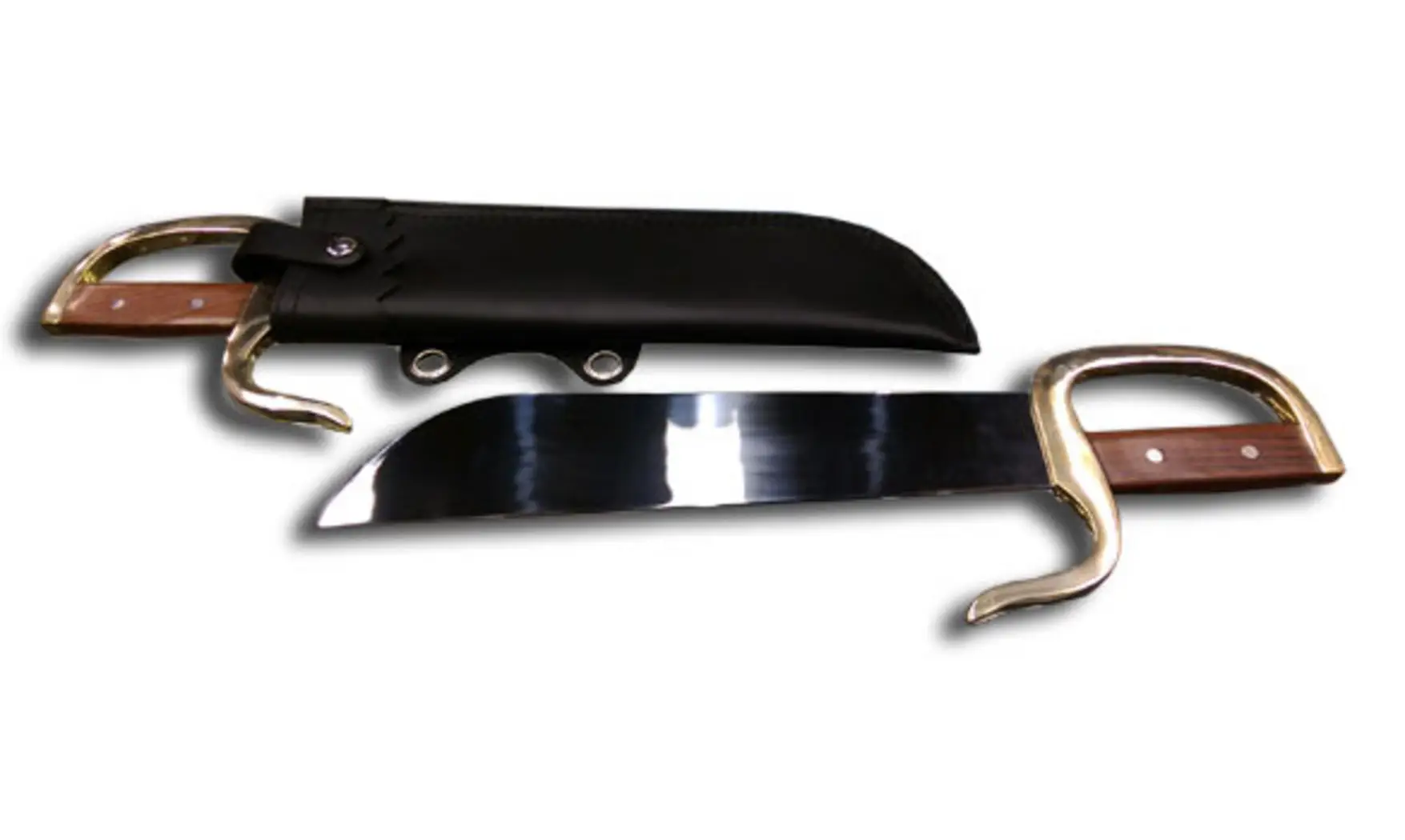 Sabres Papillons manche en Bois naturel